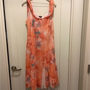 Komarov Orange Floral Dress